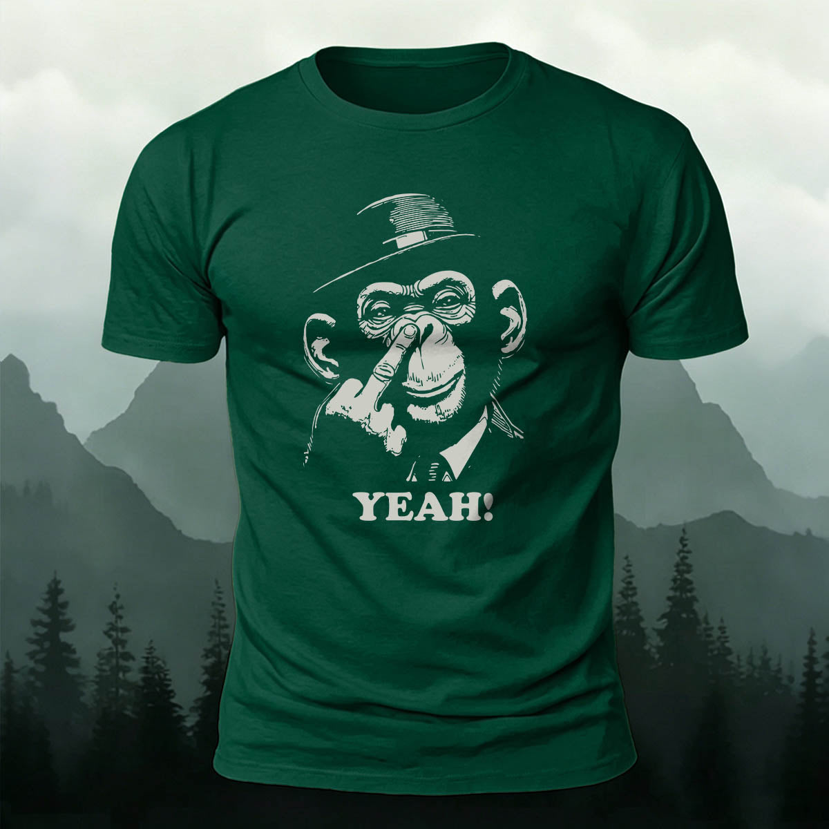 Gorilla Magician Print Casual 100% Cotton T-Shirt