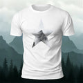 Five-Pointed Star Forest Casual Cotton T-Shirt