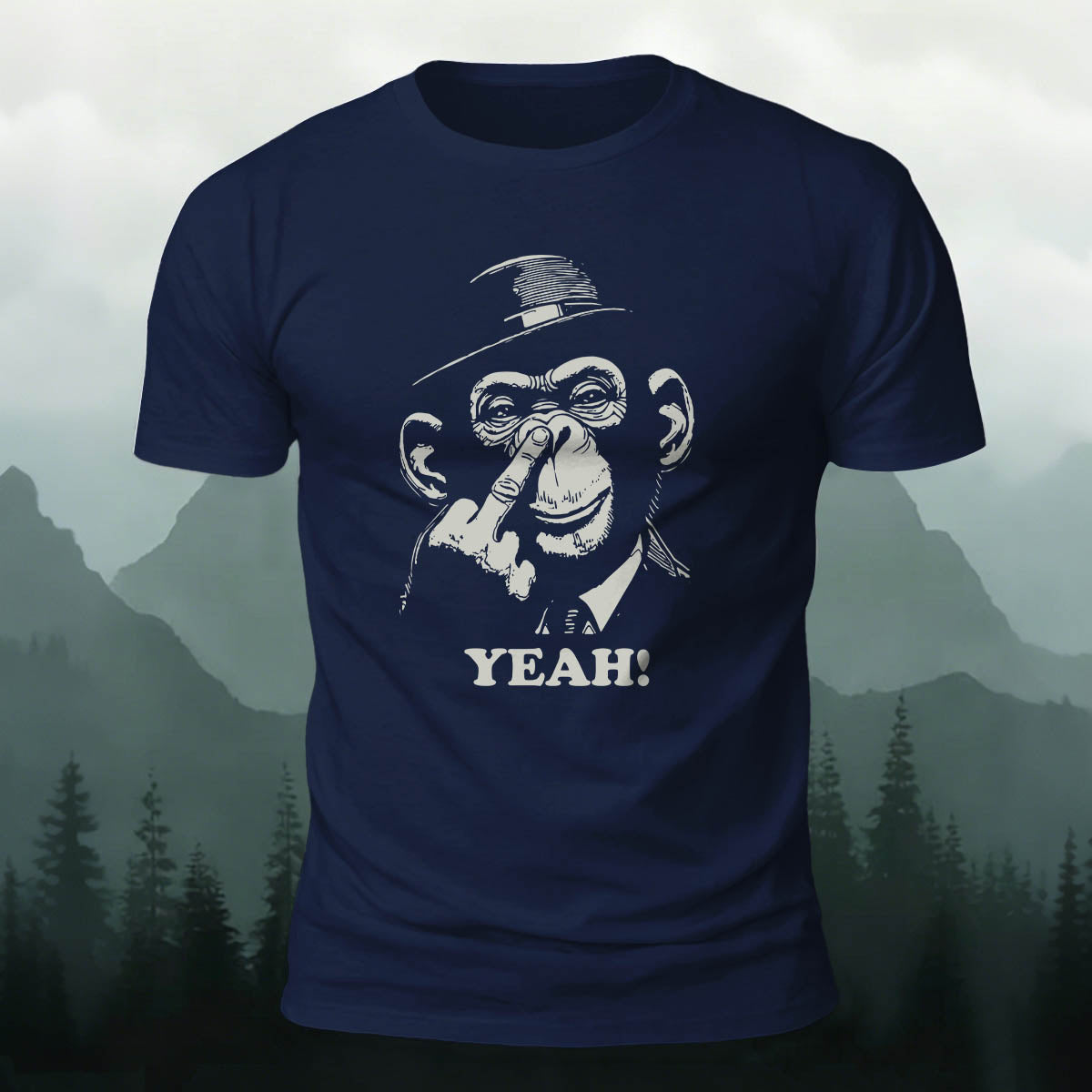 Gorilla Magician Print Casual 100% Cotton T-Shirt