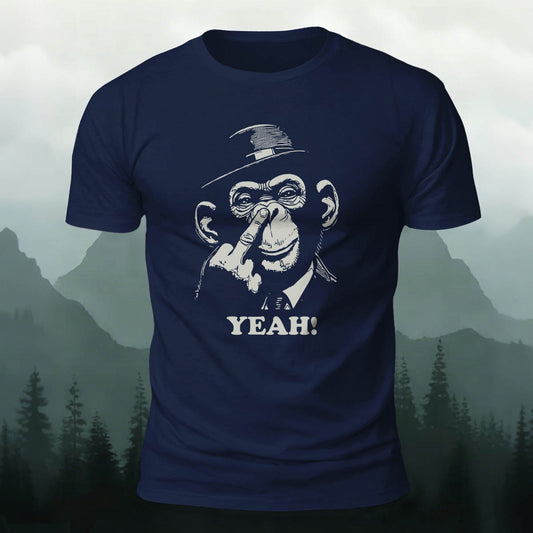 Gorilla Magician Print Casual 100% Cotton T-Shirt