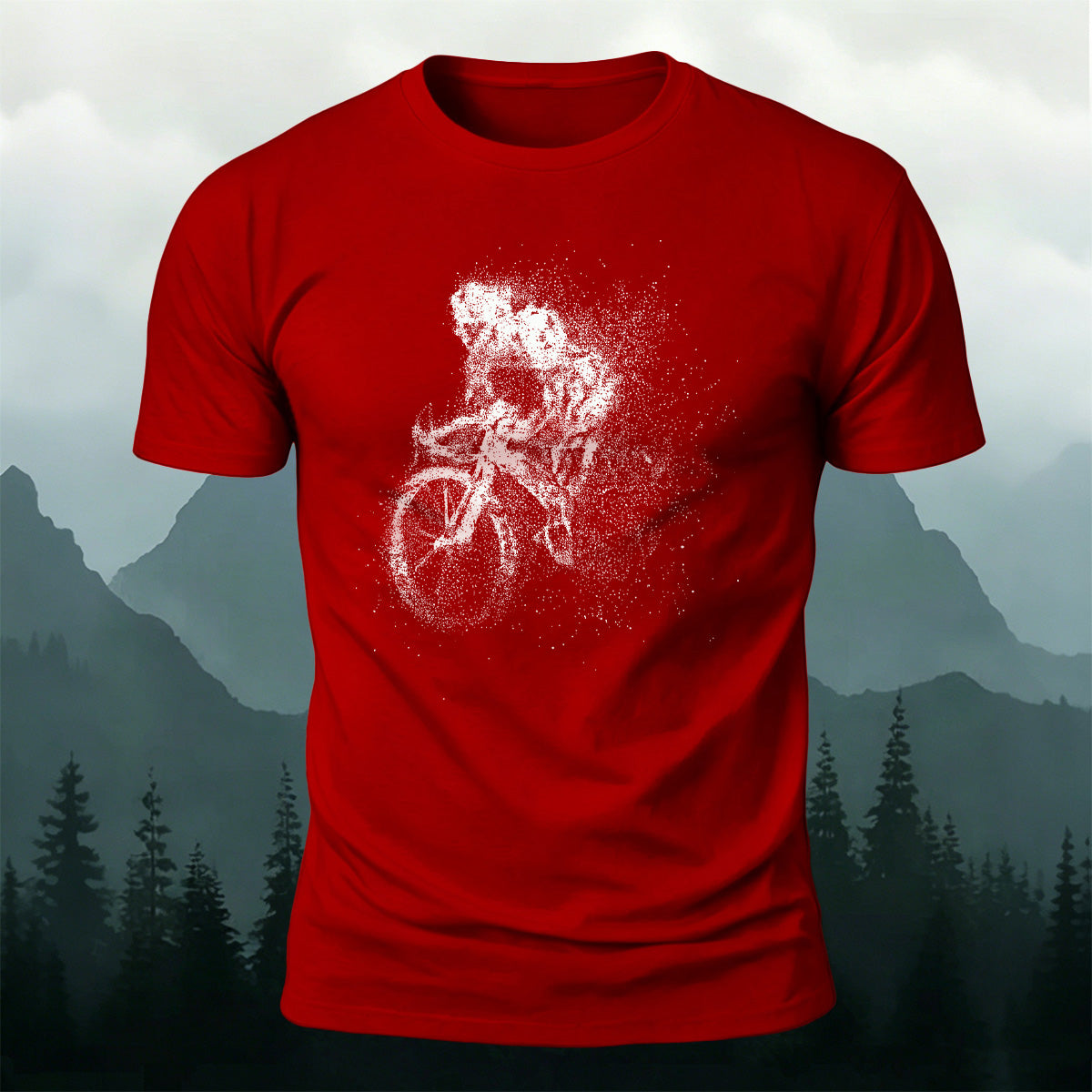 Cycling Graphic Casual Breathable Material T-Shirt