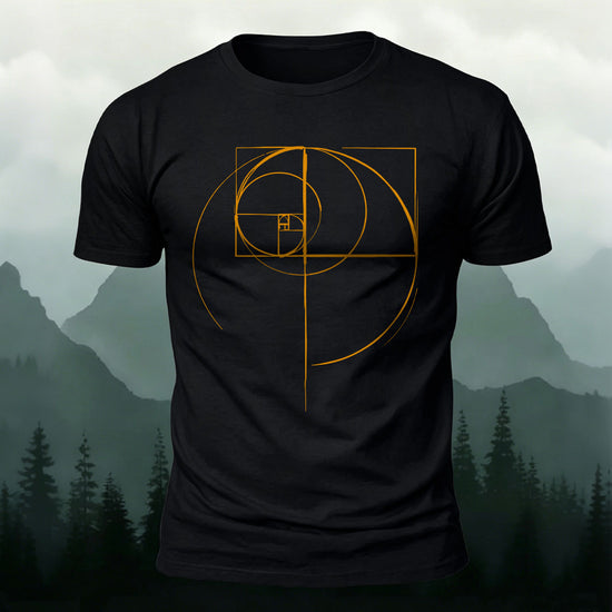Fun Lines Pattern Minimalist Style Skin-friendly T-shirt Black