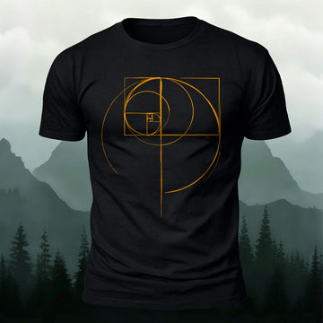 Fun Lines Pattern Minimalist Style Skin-friendly T-shirt Black