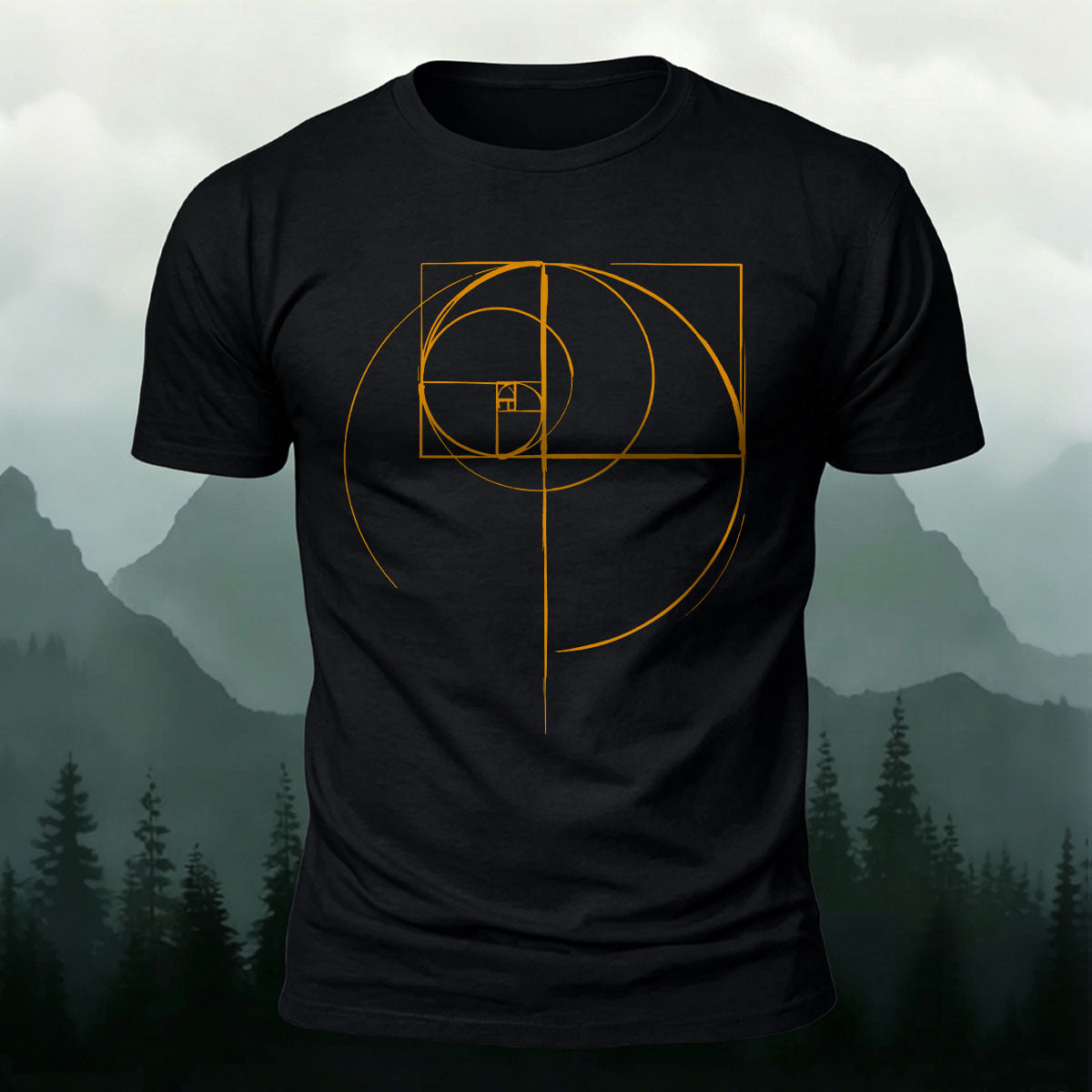 Fun Lines Pattern Minimalist Style Skin-friendly T-shirt Black