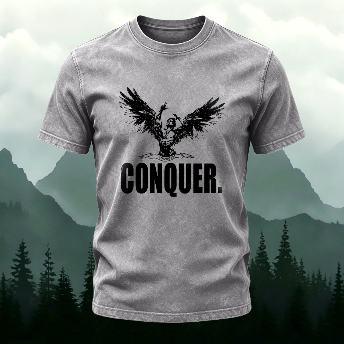Minimalist Style Trendy Washed Cotton Casual T-Shirt