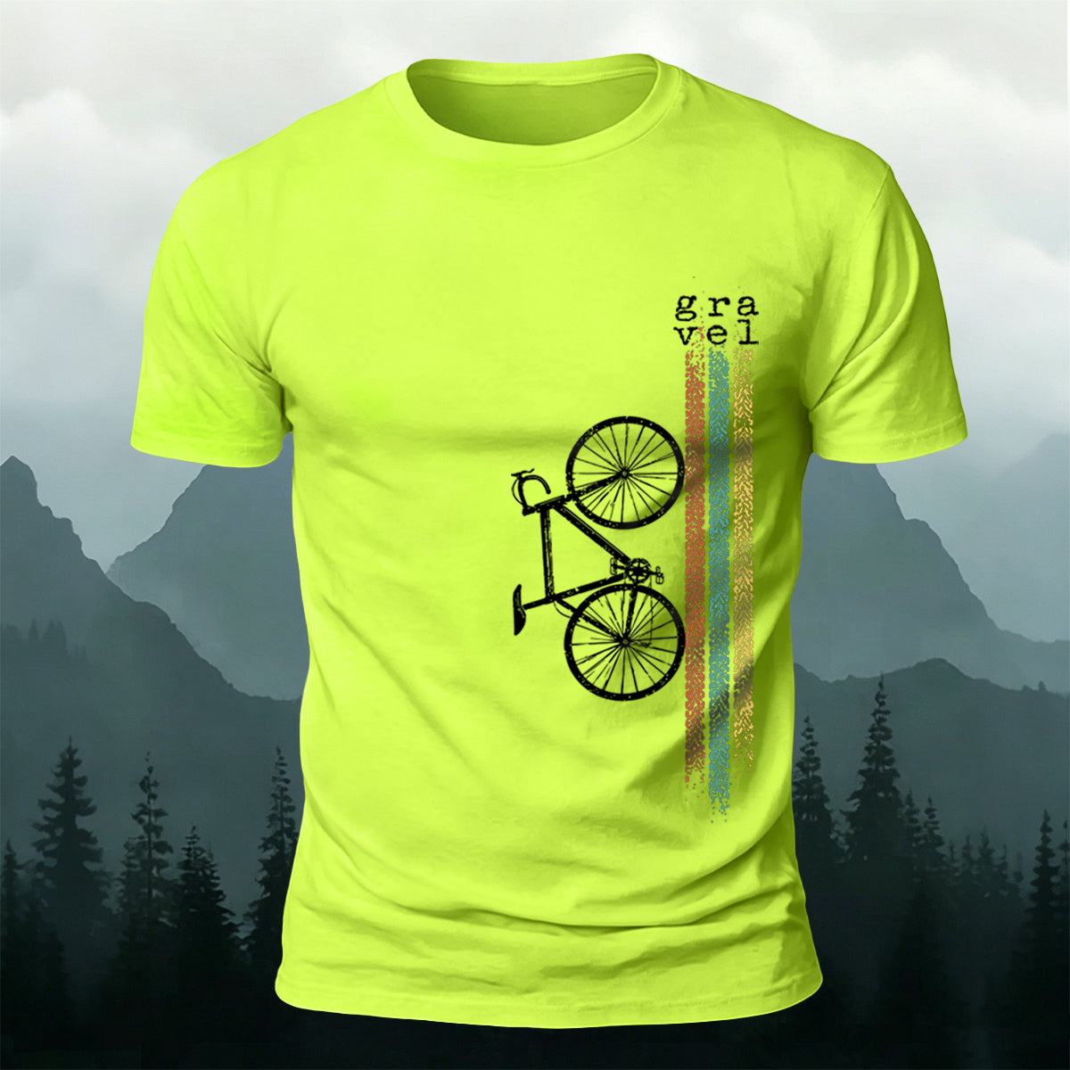Minimalist Bicycle Graphic Casual Premium Cotton Tee