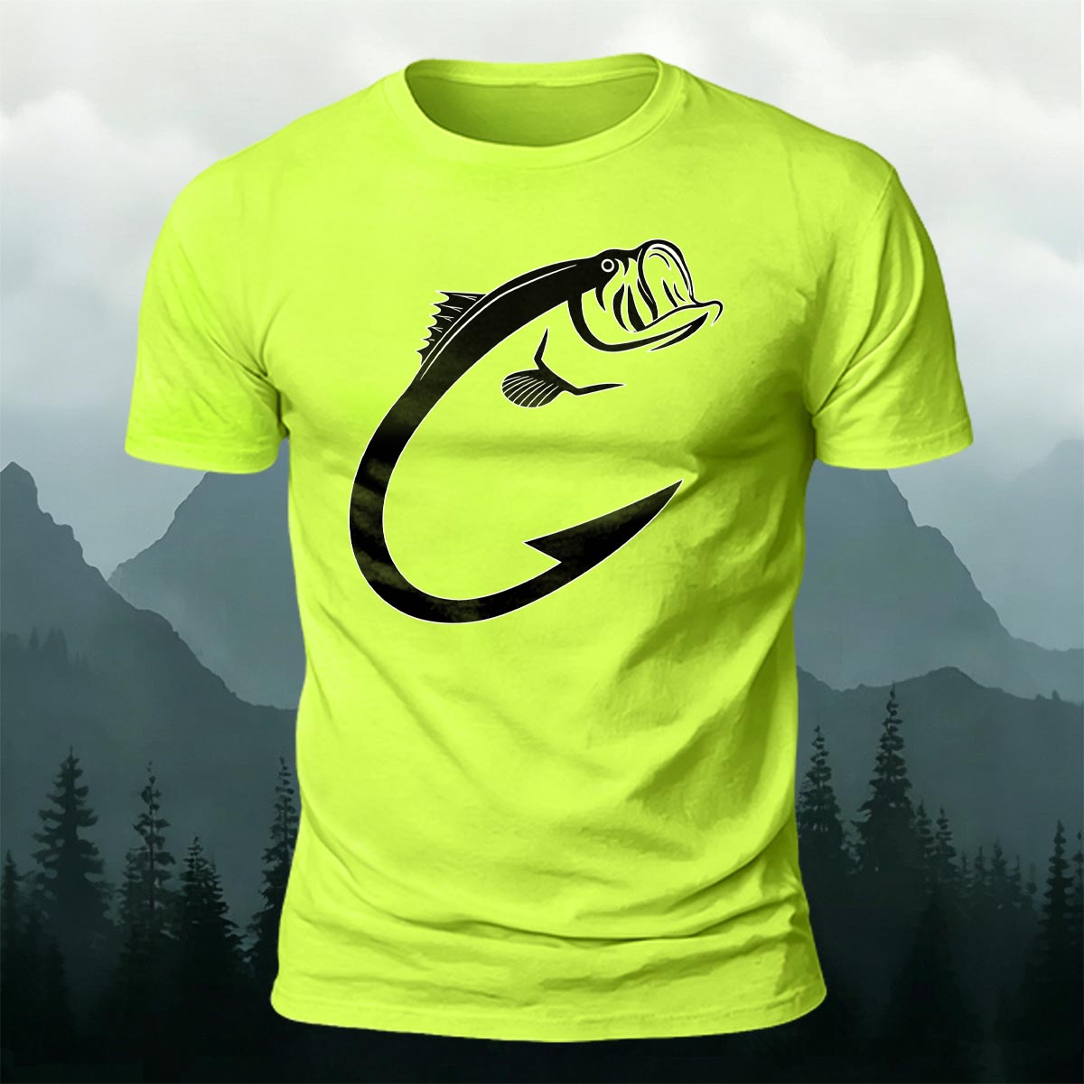 Beautiful Fish Pattern Comfortable Breathable Cotton T-shirt