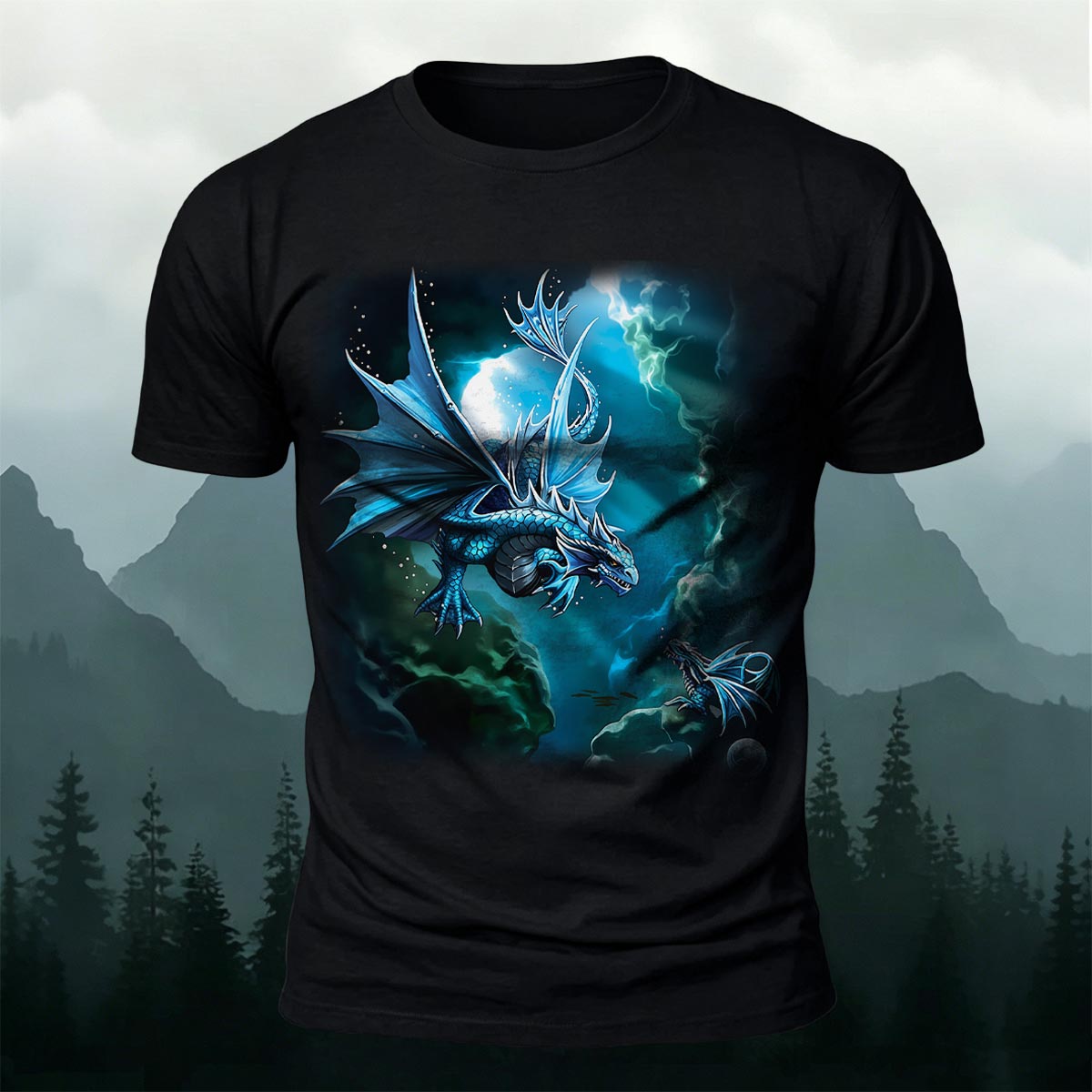 Western Fantasy Dragon Soft Breathable T-Shirt