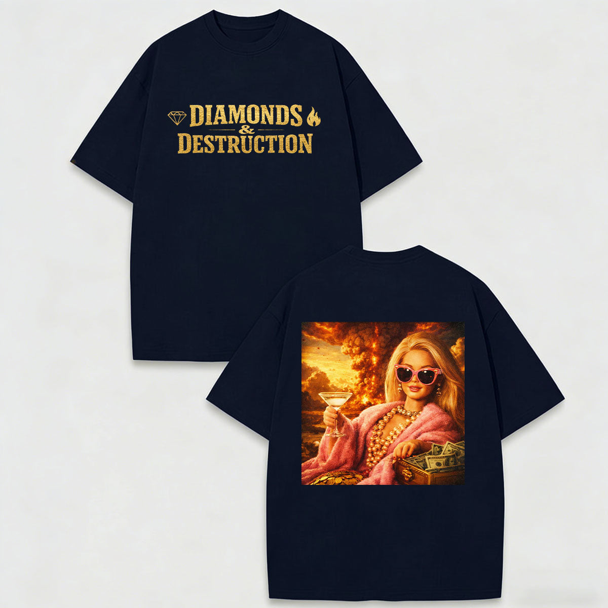 Meme Exploding World Pure Cotton Printed T-Shirt