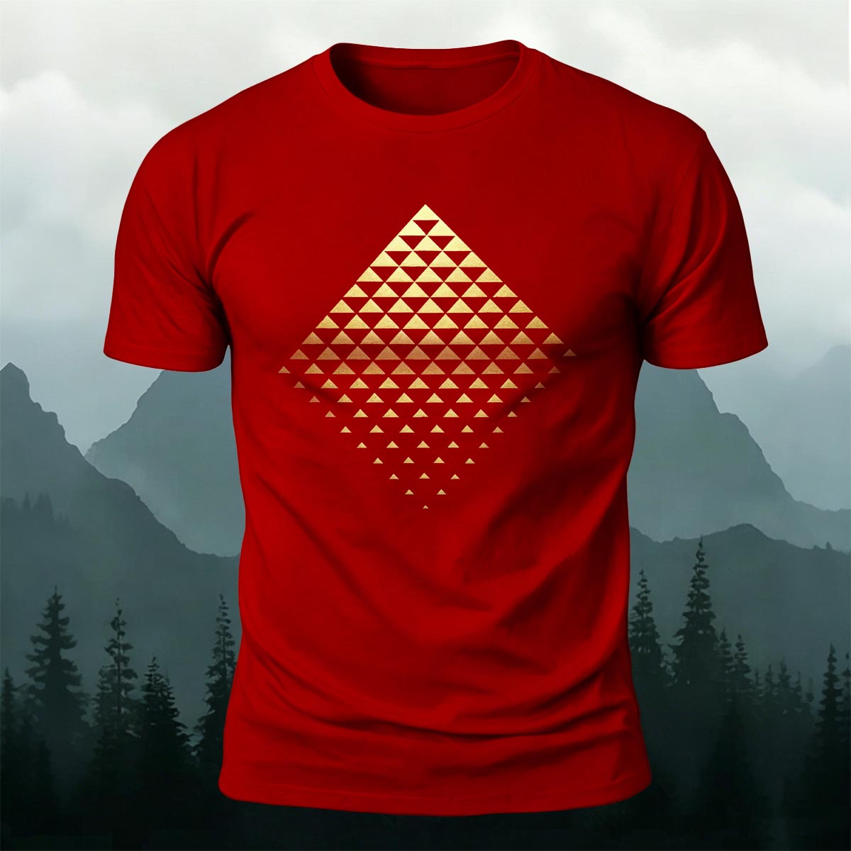 3D Geometric Print Casual T-Shirt