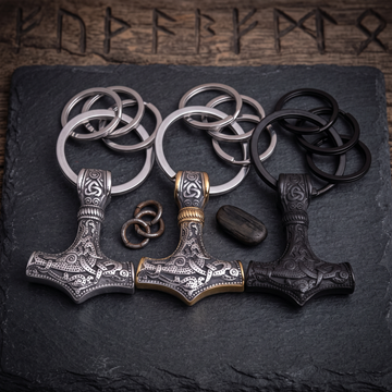 Stainless Steel Thor Hammer Viking Keychain