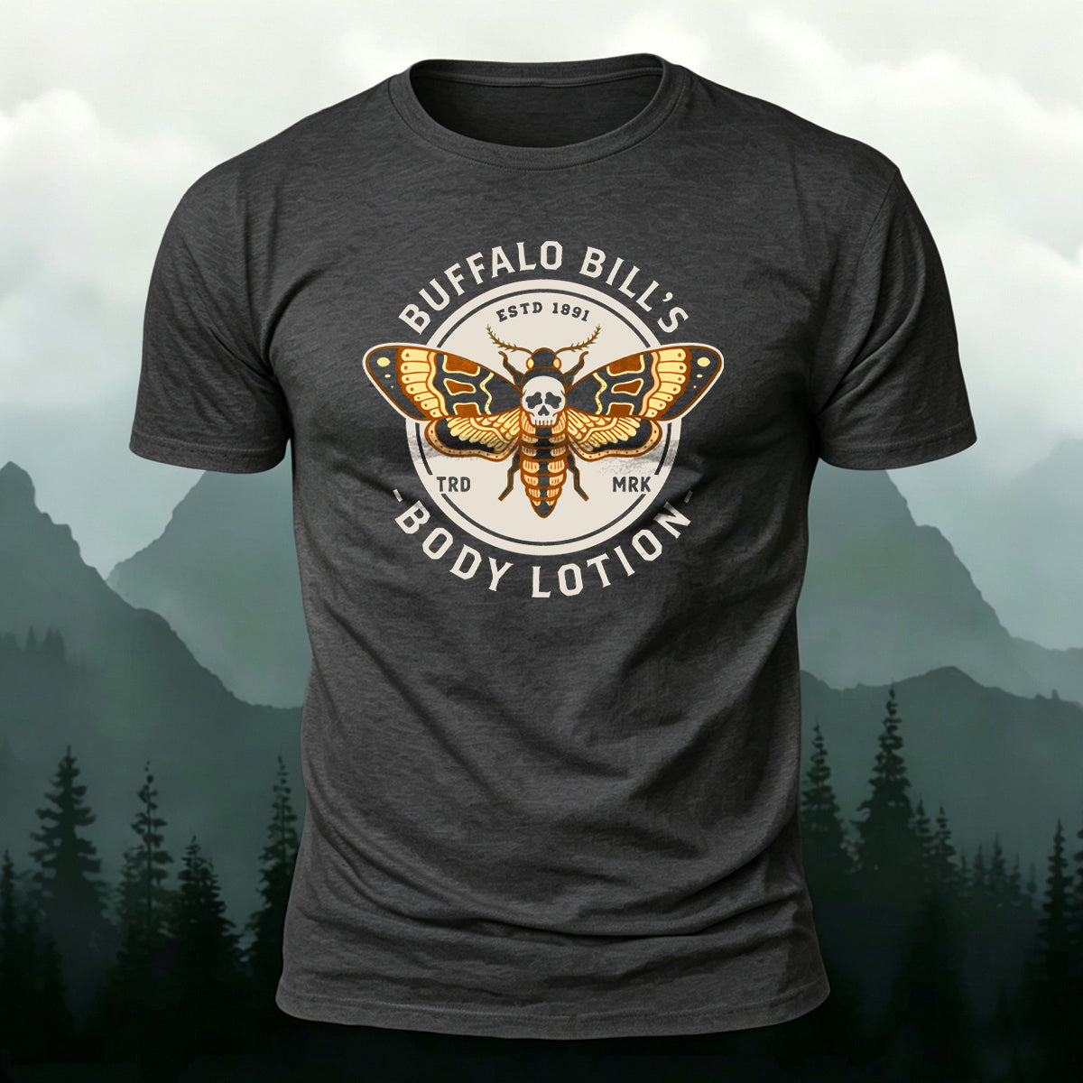 Fun Butterfly Print Natural Skin-Friendly T-Shirt