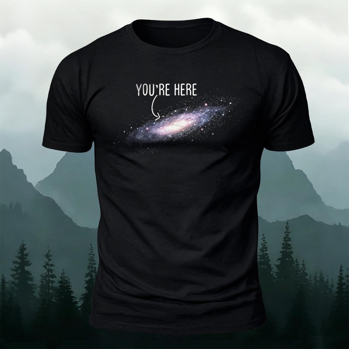 Galaxy Dream Print Casual Cotton T-Shirt