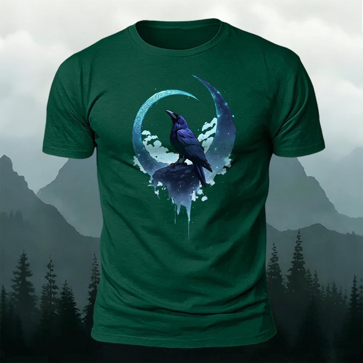 Bird Print Fashion Casual Premium Cotton T-Shirt
