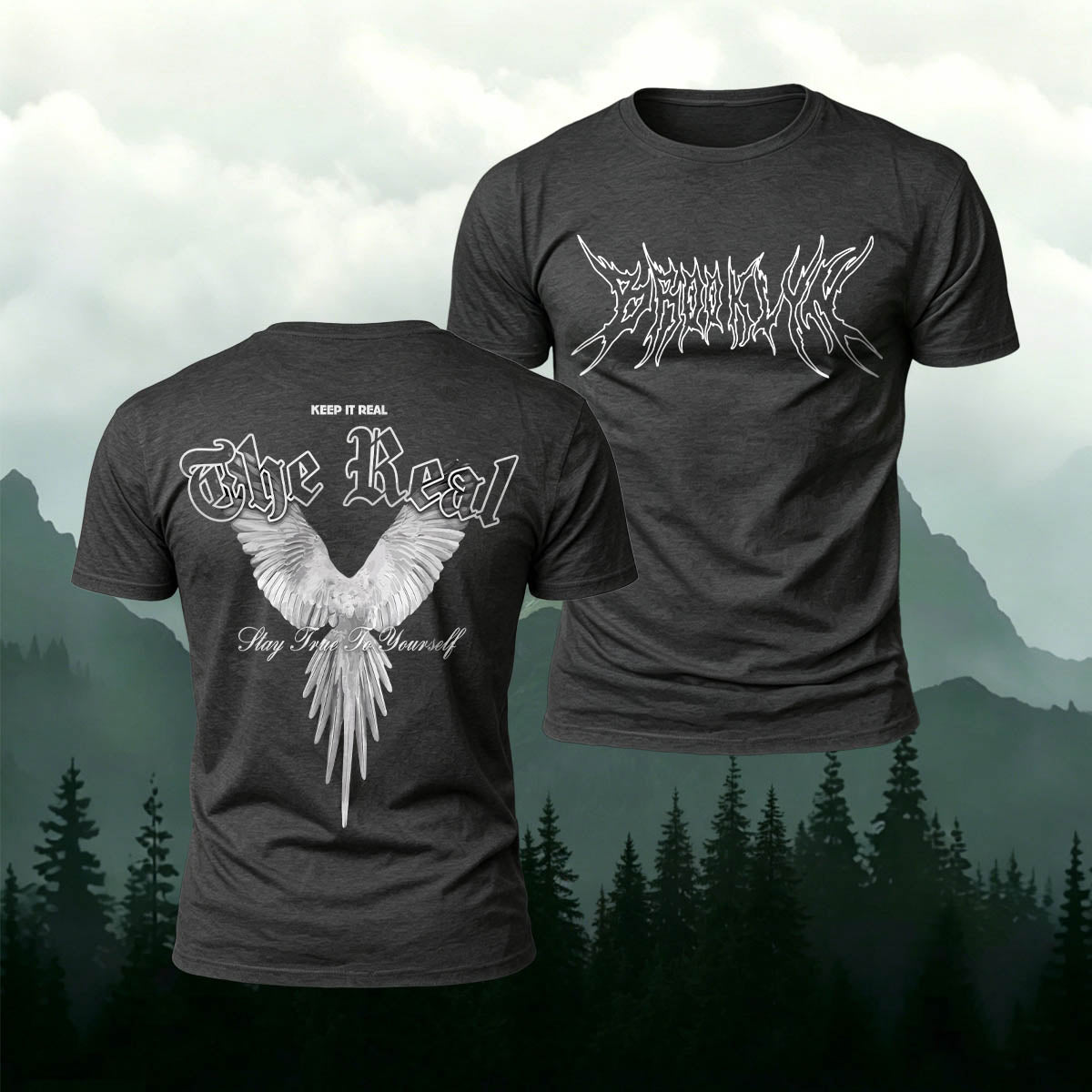 Retro-Style Phoenix Print Casual Cotton T-Shirt