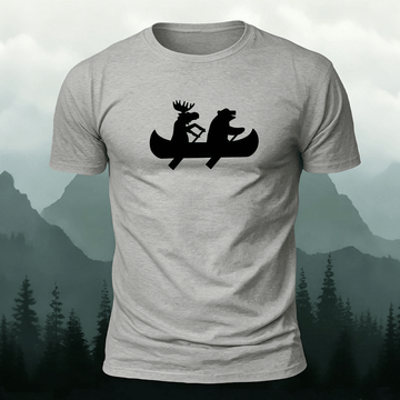 Boating Print Fashion Soft-touch Feel Casual T-shirt