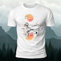 Ride the Moon Casual Cotton T-Shirt White