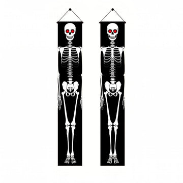 Polyester Skeleton Halloween Hanging Banner