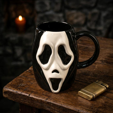 Ceramic 3D Scream Face Halloween Mug