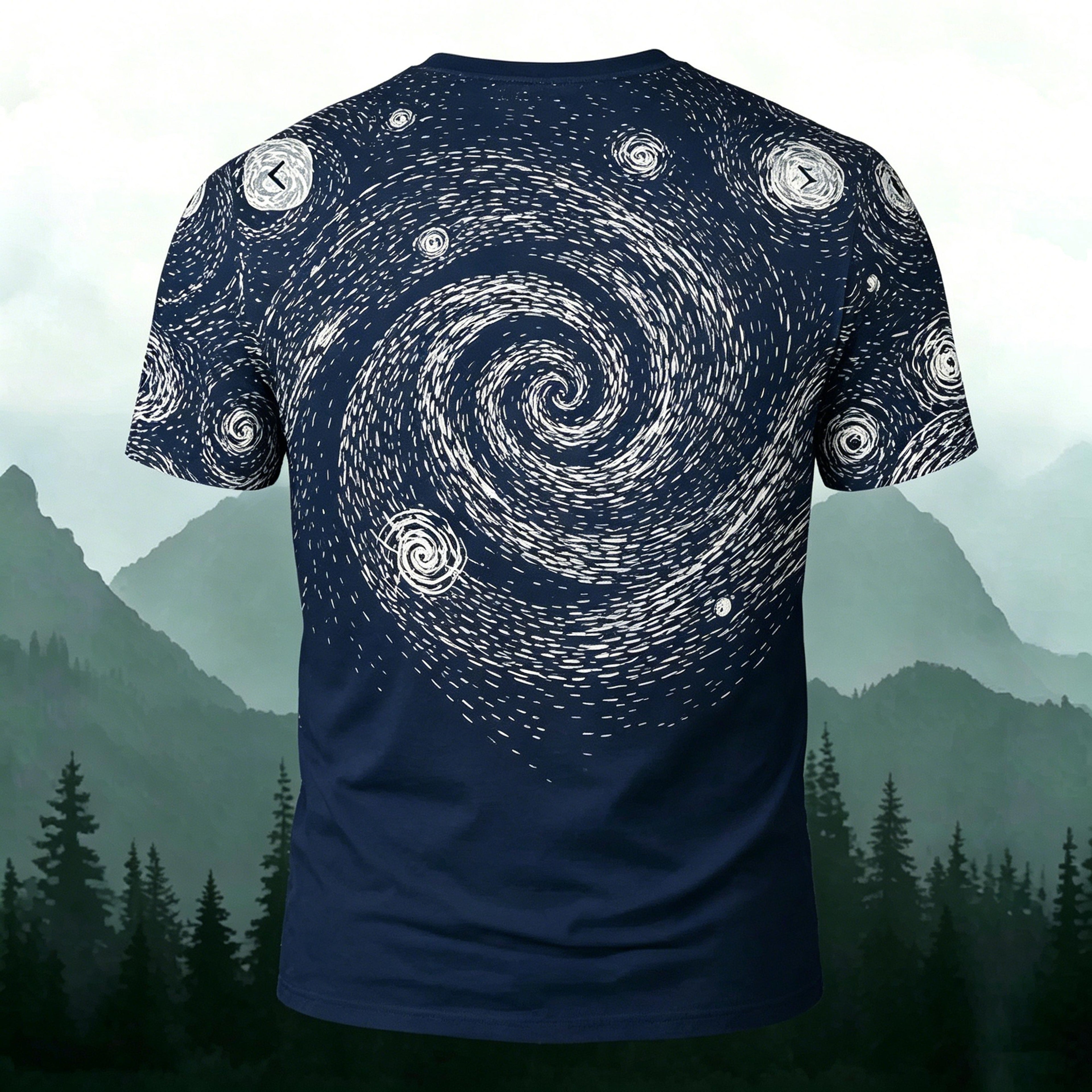 Dreamy Oil Painting Style Whale Print Casual T-Shirt