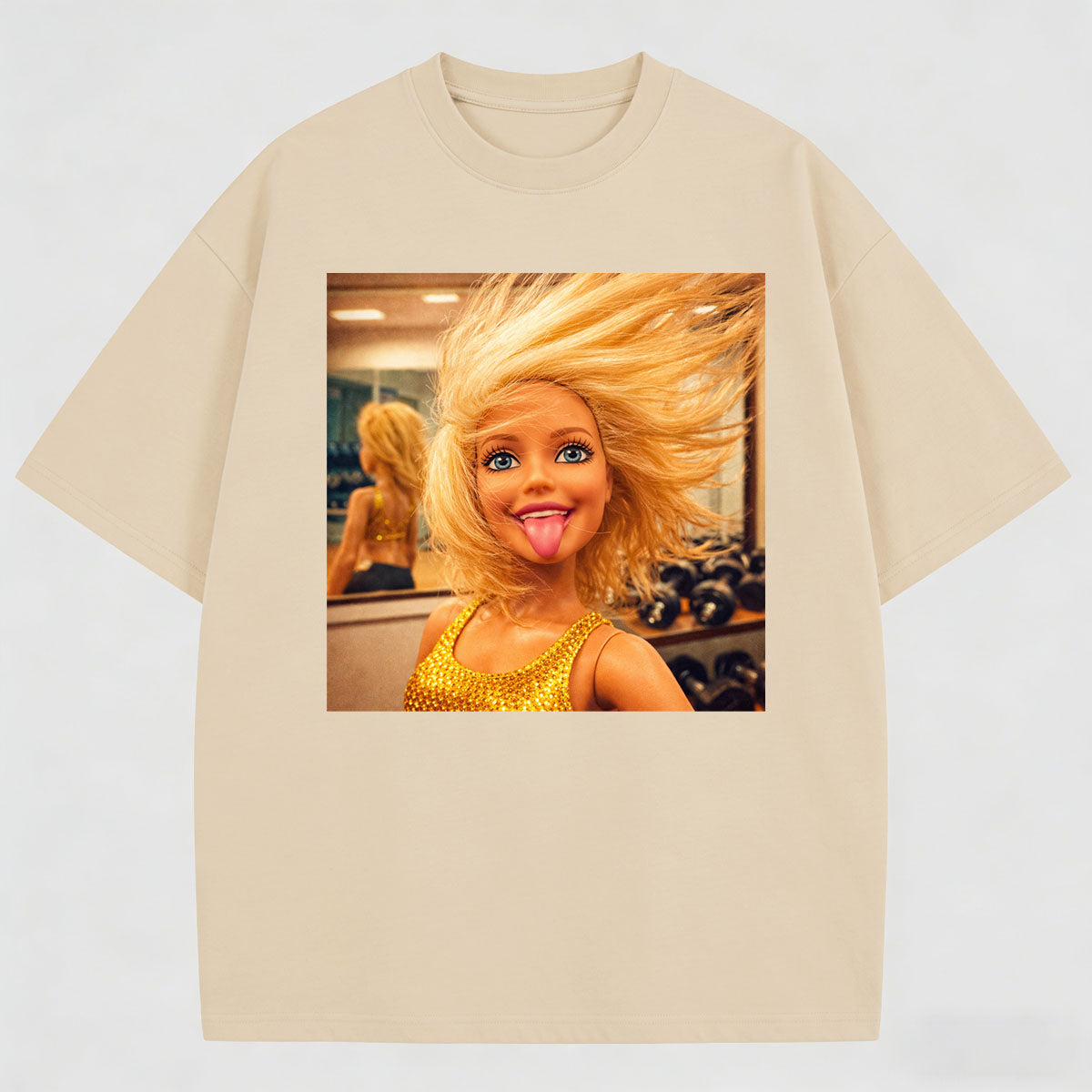 Meme Making A Face Cotton Printed T-Shirt
