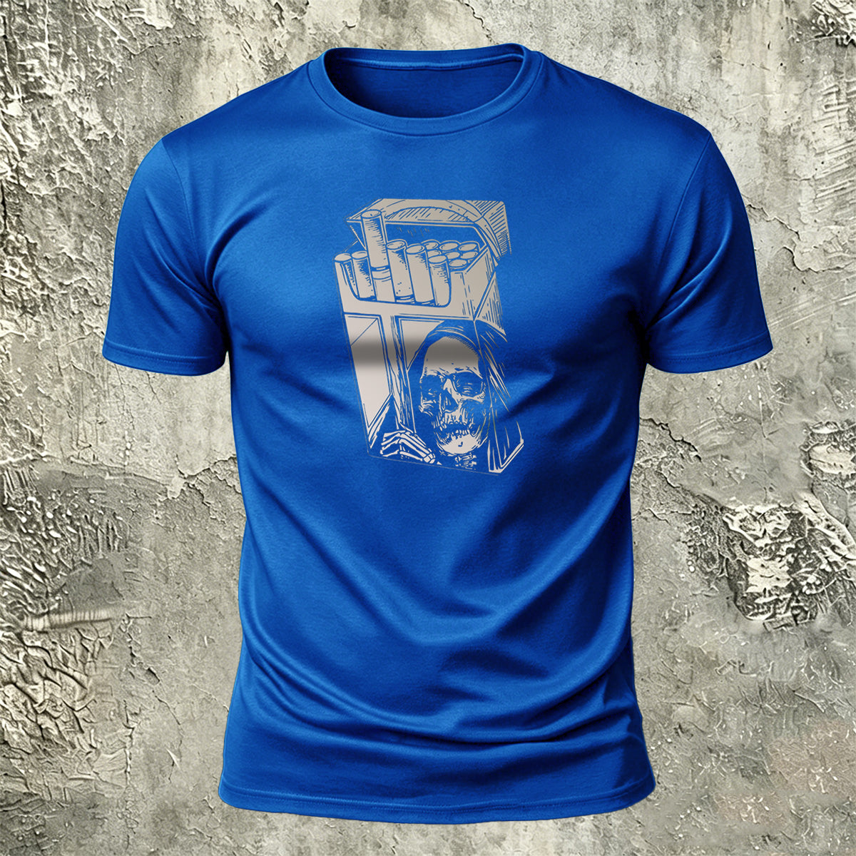 Vintage Cigarette Case Skull Street Fashion T-Shirt