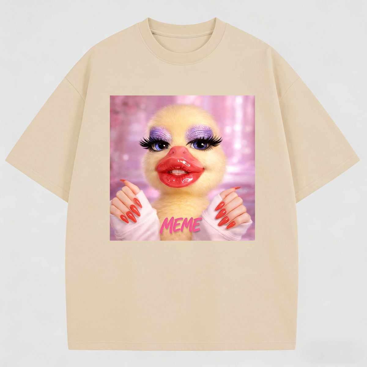 Meme I'am Very Beautiful Cotton Printed T-Shirt