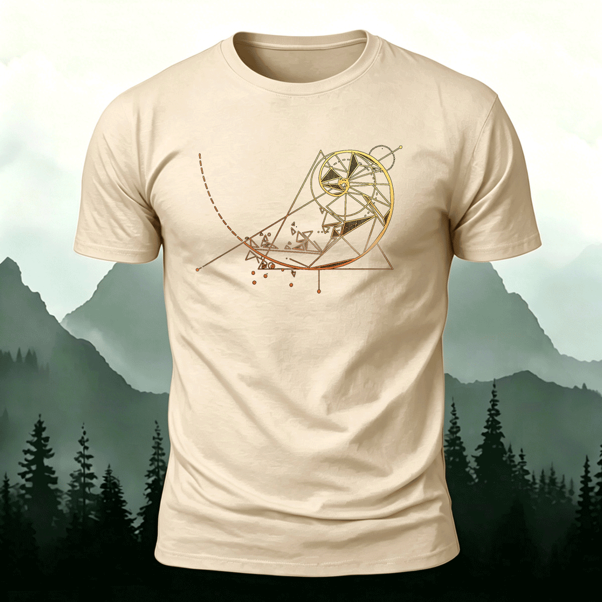 Simple Design Pattern Breathable Cotton T-shirt
