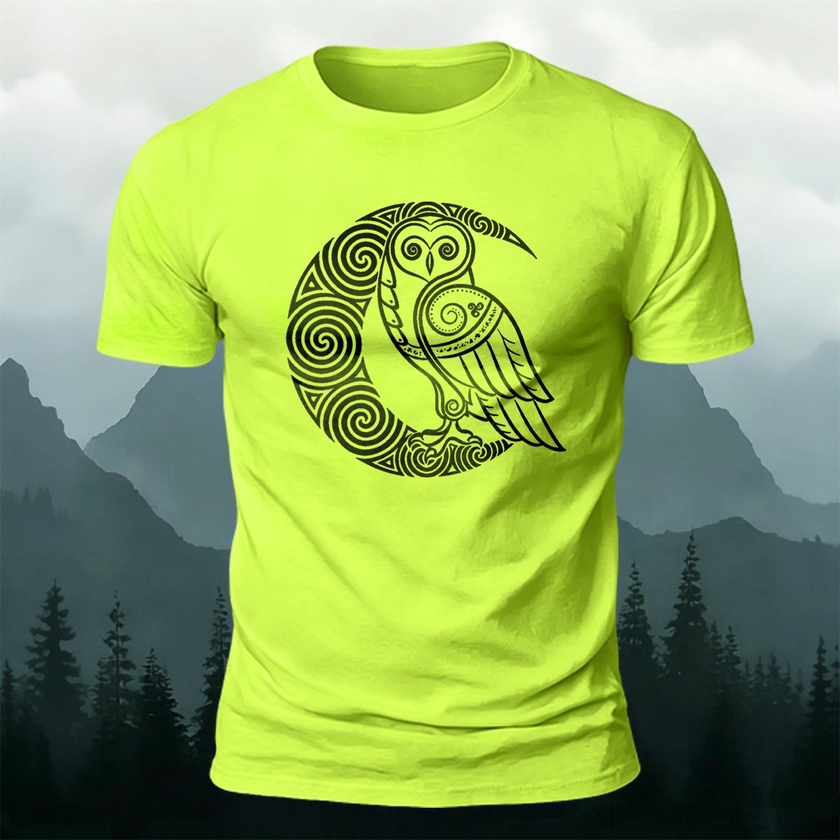 Cartoon Bird Pattern Breathable Material Casual T-shirt
