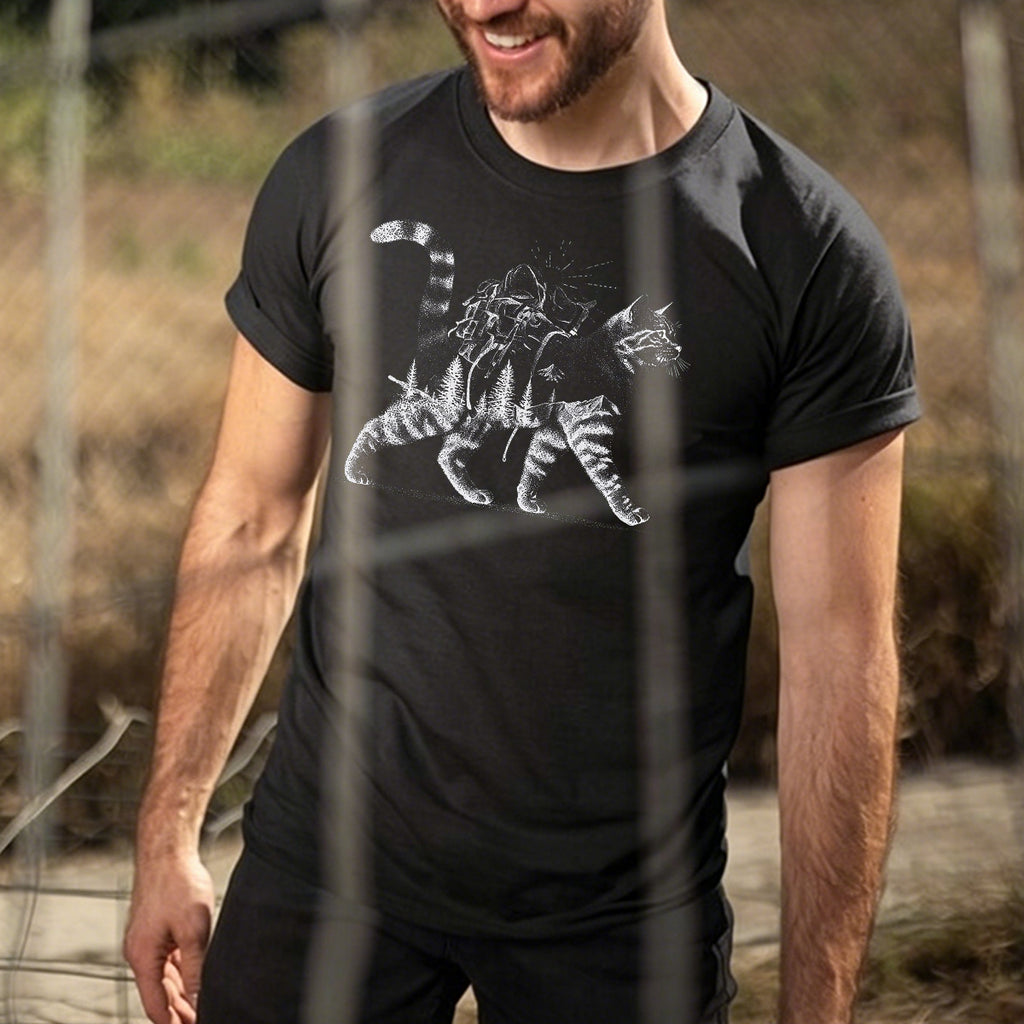 Scenic Kitten Pattern Premium Cotton Comfortable T-shirt