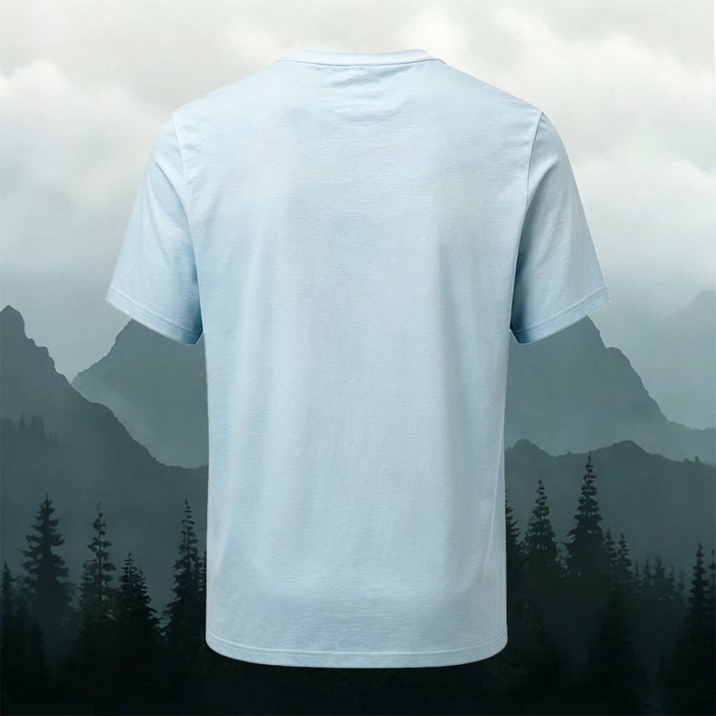 Natural Mountain Gradient Style Casual T-Shirt