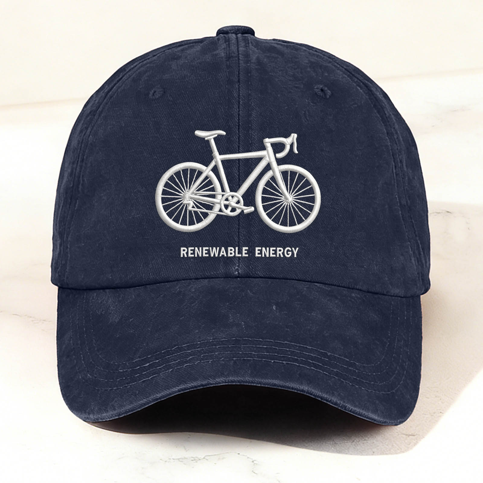 Bicycle Graphic Embroidery Casual Trendy Cap