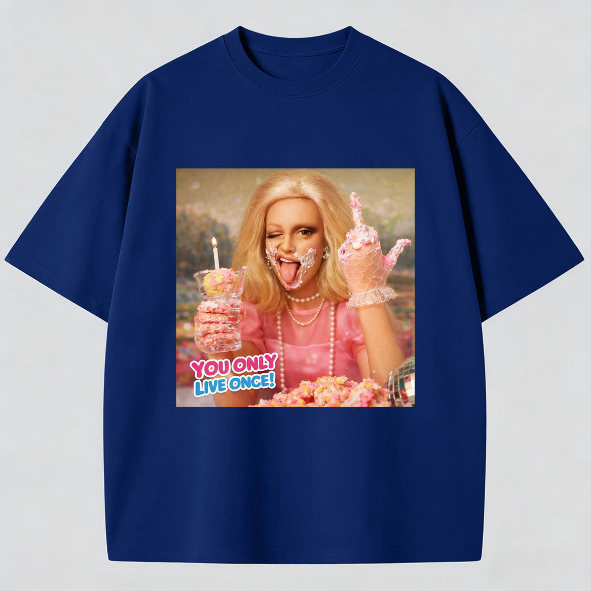 Meme You Only Live Once Cotton Printed T-Shirt