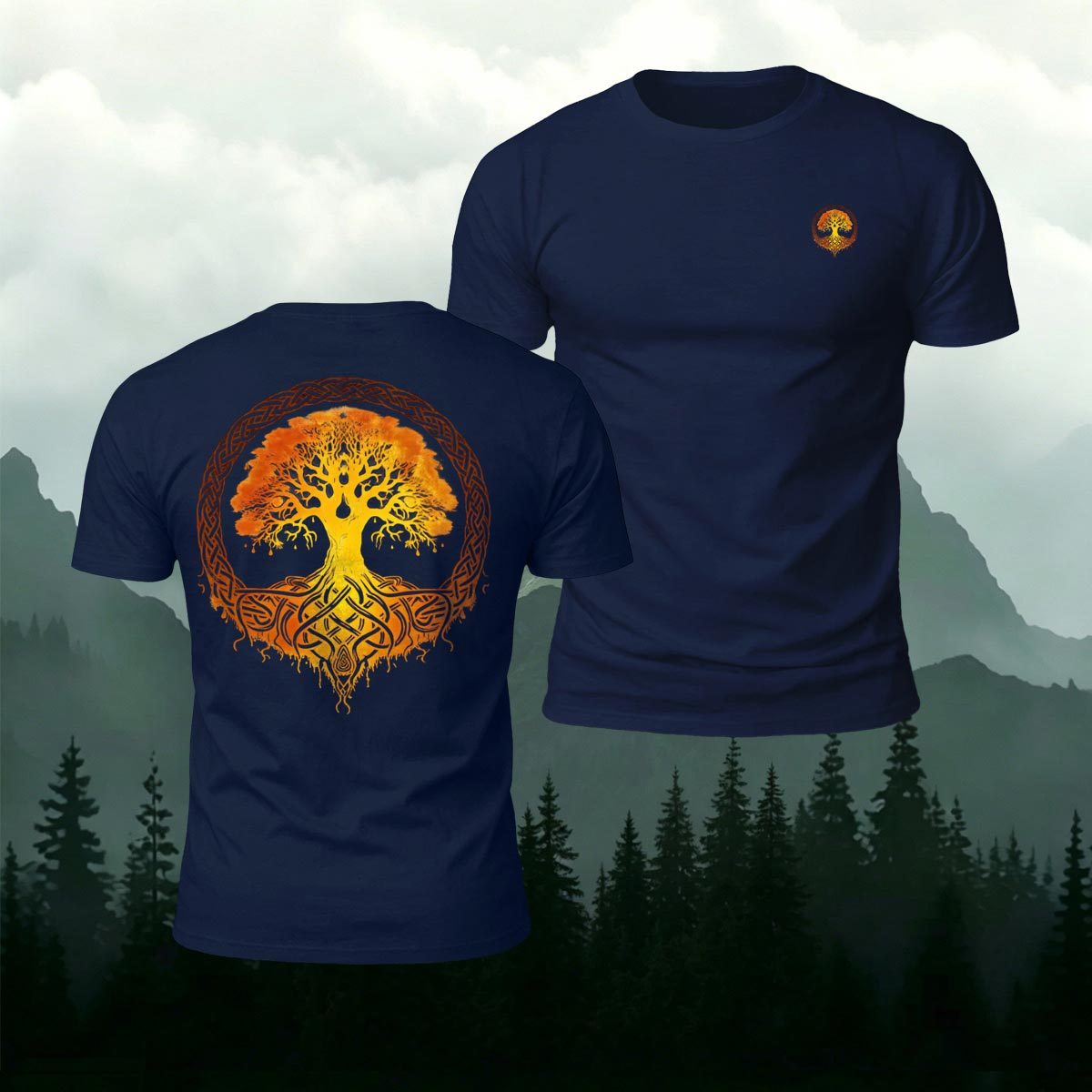 Art Tree Graphic Fashion 100% Cotton T-Shirt