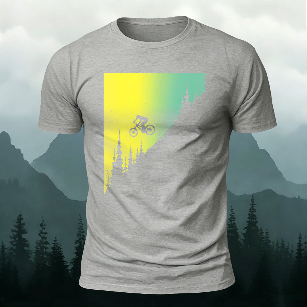 Cycling Adventure Outdoor Casual Soft-touch Feel Tee Grey