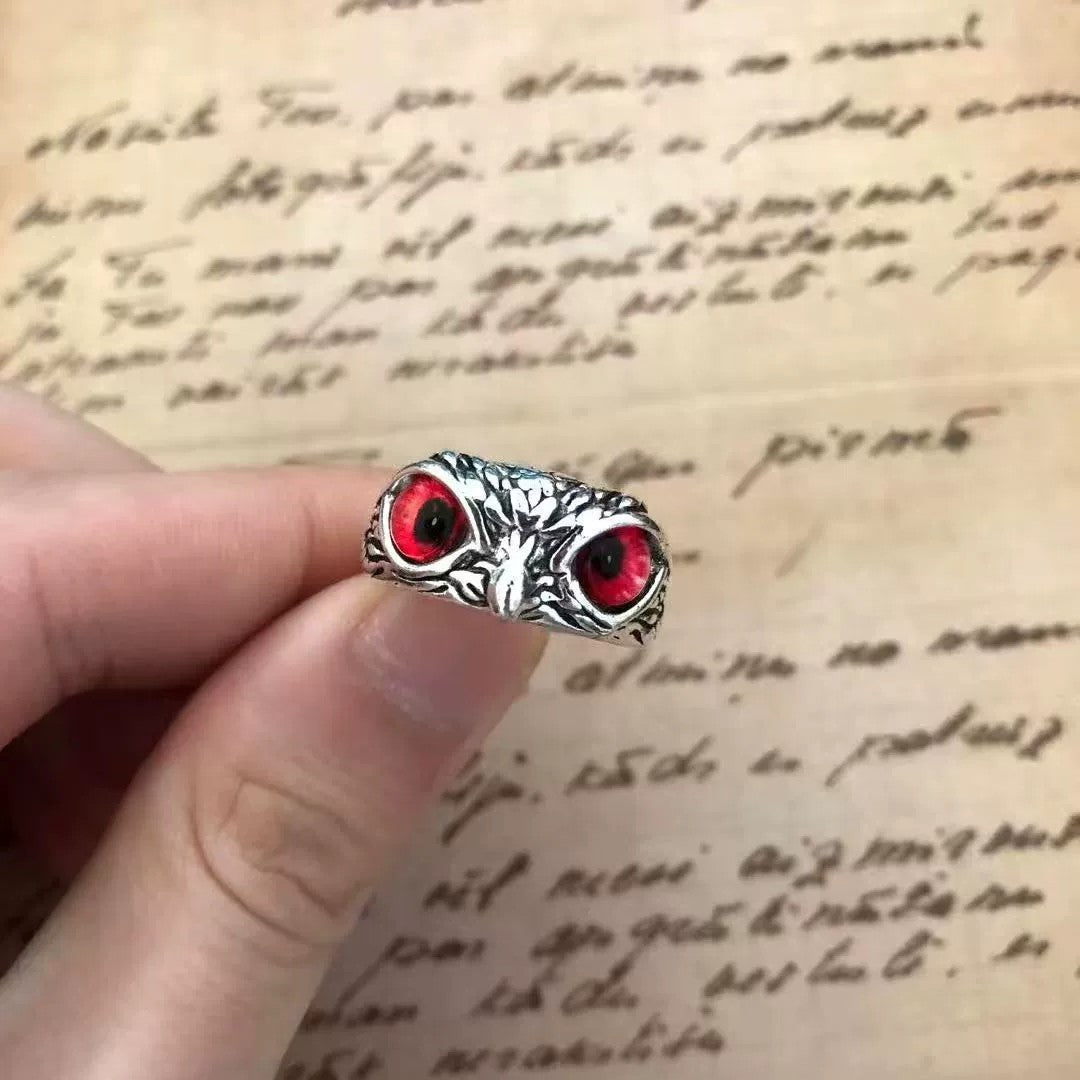 Vintage Personalized Fashion Owl Silver Ring
