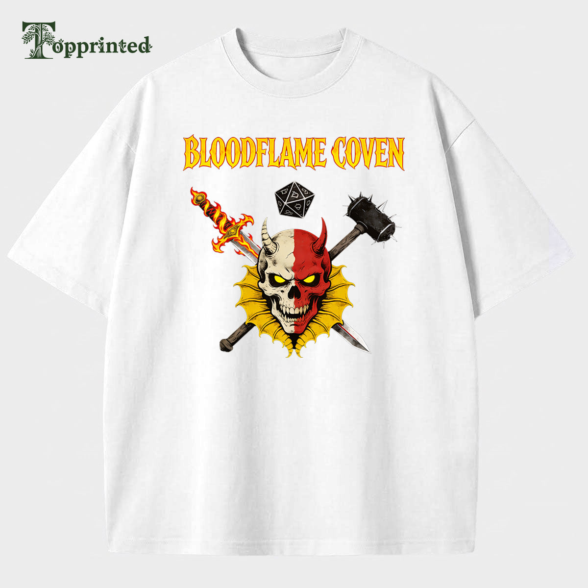 Bloodflame Coven Casual Cotton Made T-shirt