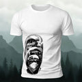 Artistic Gorilla Print Casual 100% Cotton T-Shirt