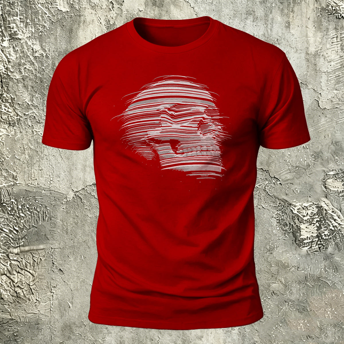 Skull-Print Cotton Casual Versatile T-Shirt