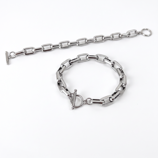 Stainless Steel OT Toggle Link Bracelet