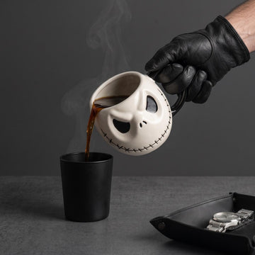 Ceramic Embossed Jack Skellington Mug