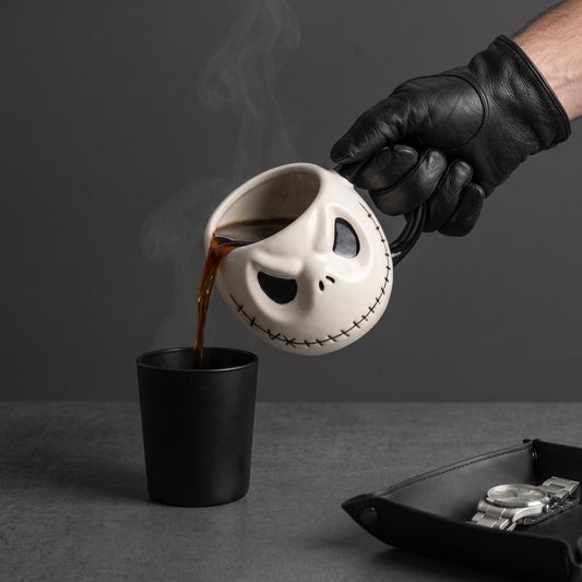 Ceramic Embossed Jack Skellington Mug
