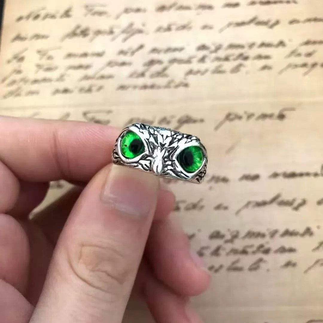 Vintage Personalized Fashion Owl Silver Ring