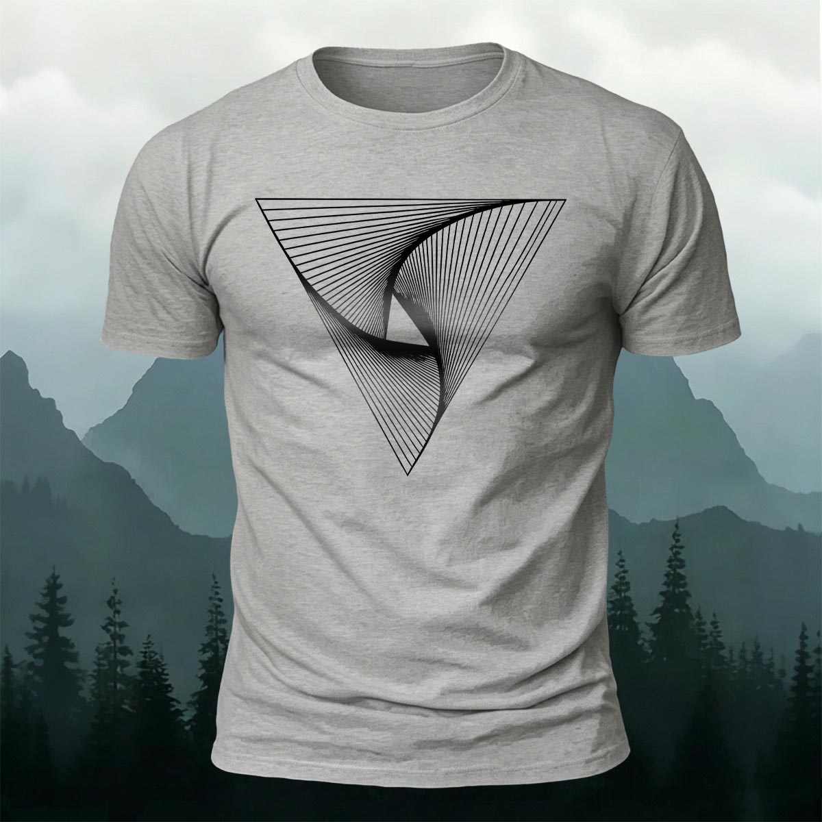 Geometric Artistic Graphic Minimalist 100% Cotton T-Shirt
