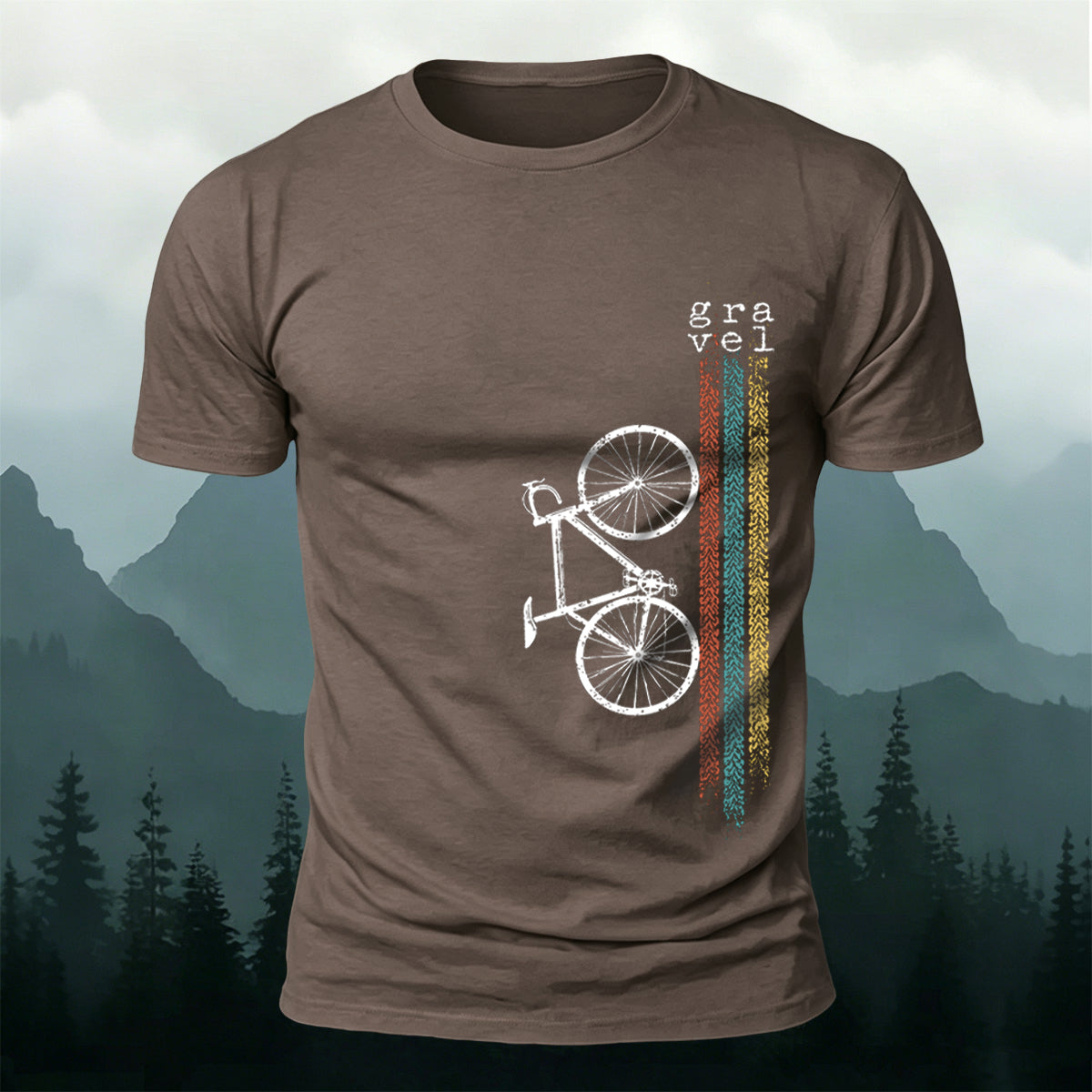 Minimalist Bicycle Graphic Casual Premium Cotton Tee