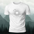 Vast Space Pattern Print Soft-touch Feel T-Shirt White