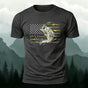 Vintage Fossil Fish Print 100% Cotton T-Shirt