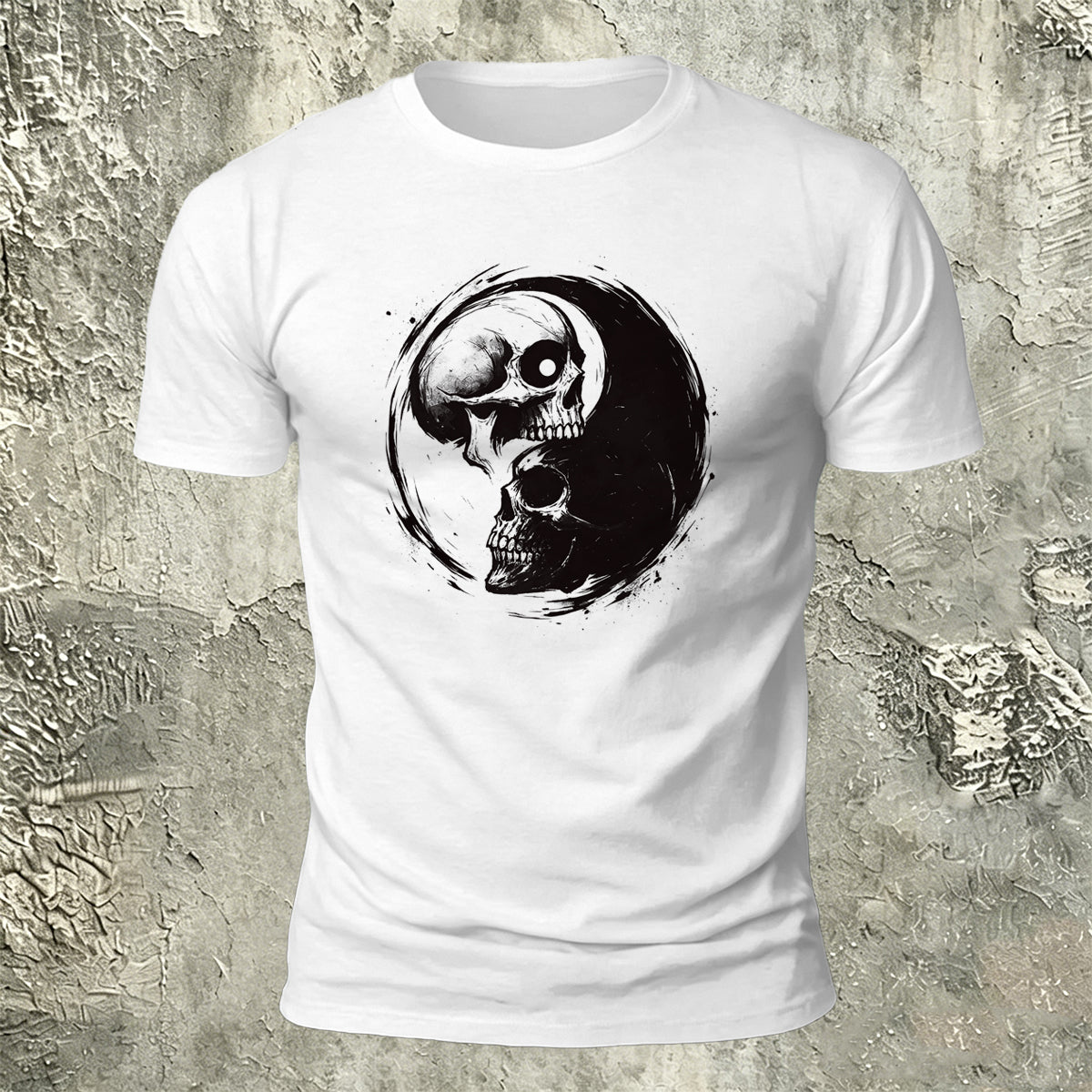 Skull Printed Dark Personality Premium Cotton T-Shirt