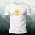 Tree-shaped Pattern Minimalist 100% Cotton T-Shirt White