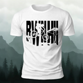 Cycling Silhouette Print Outdoor Style Breathable T-Shirt
